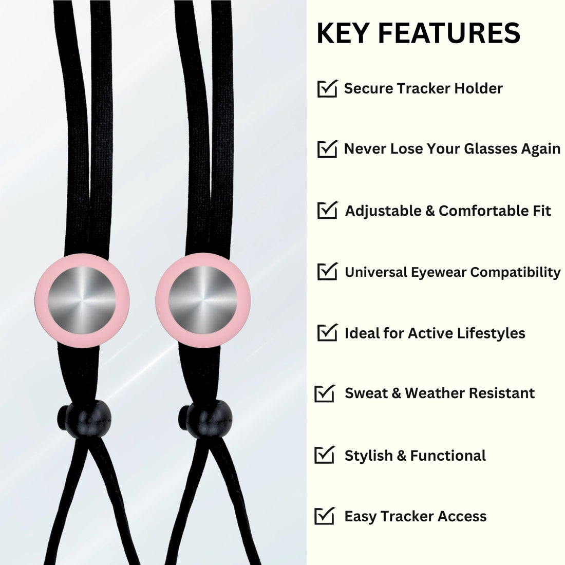 Smart Lanyard Tracker (Pink Colour)