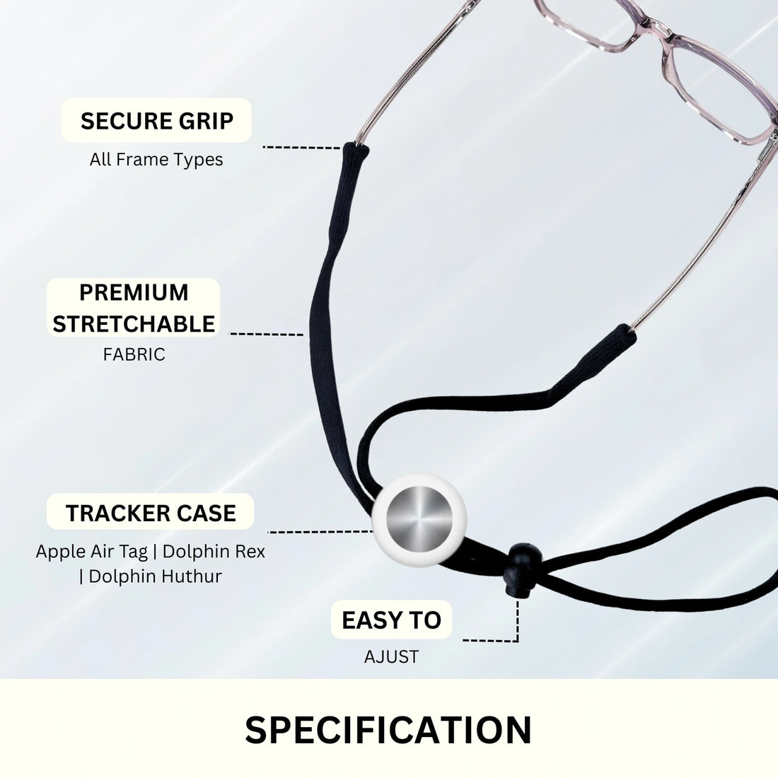 Smart Lanyard Tracker (White)