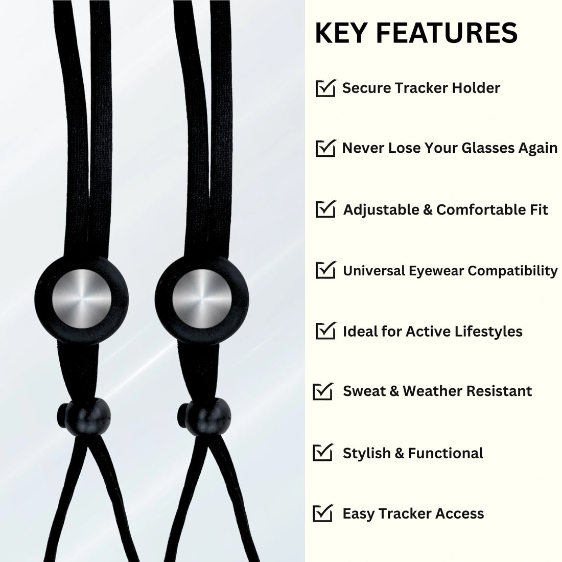 ஸ்மார்ட் லேன்யார்டு டிராக்கர் (கருப்பு நிறம்)