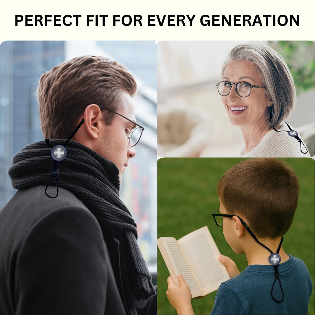 ஸ்மார்ட் லேன்யார்டு டிராக்கர் (சாம்பல் கருப்பு சுழல் நிறம்)