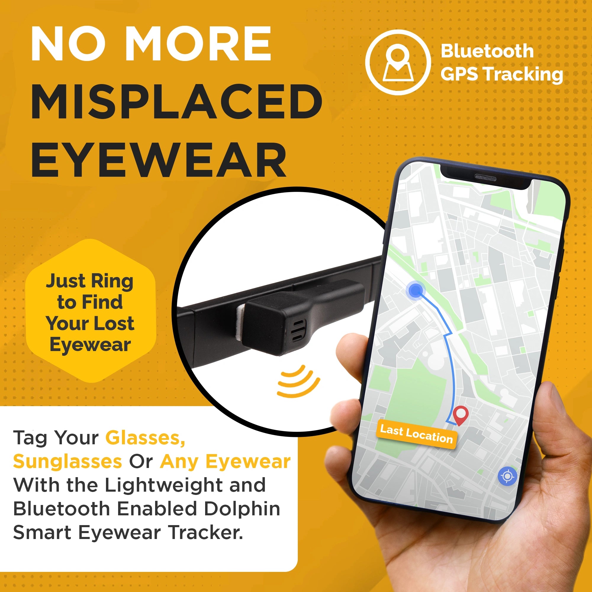 Dolphin eyewear finder for android - never loose your glasses.