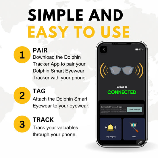 Dolphin eyewear finder for android - never loose your glasses.