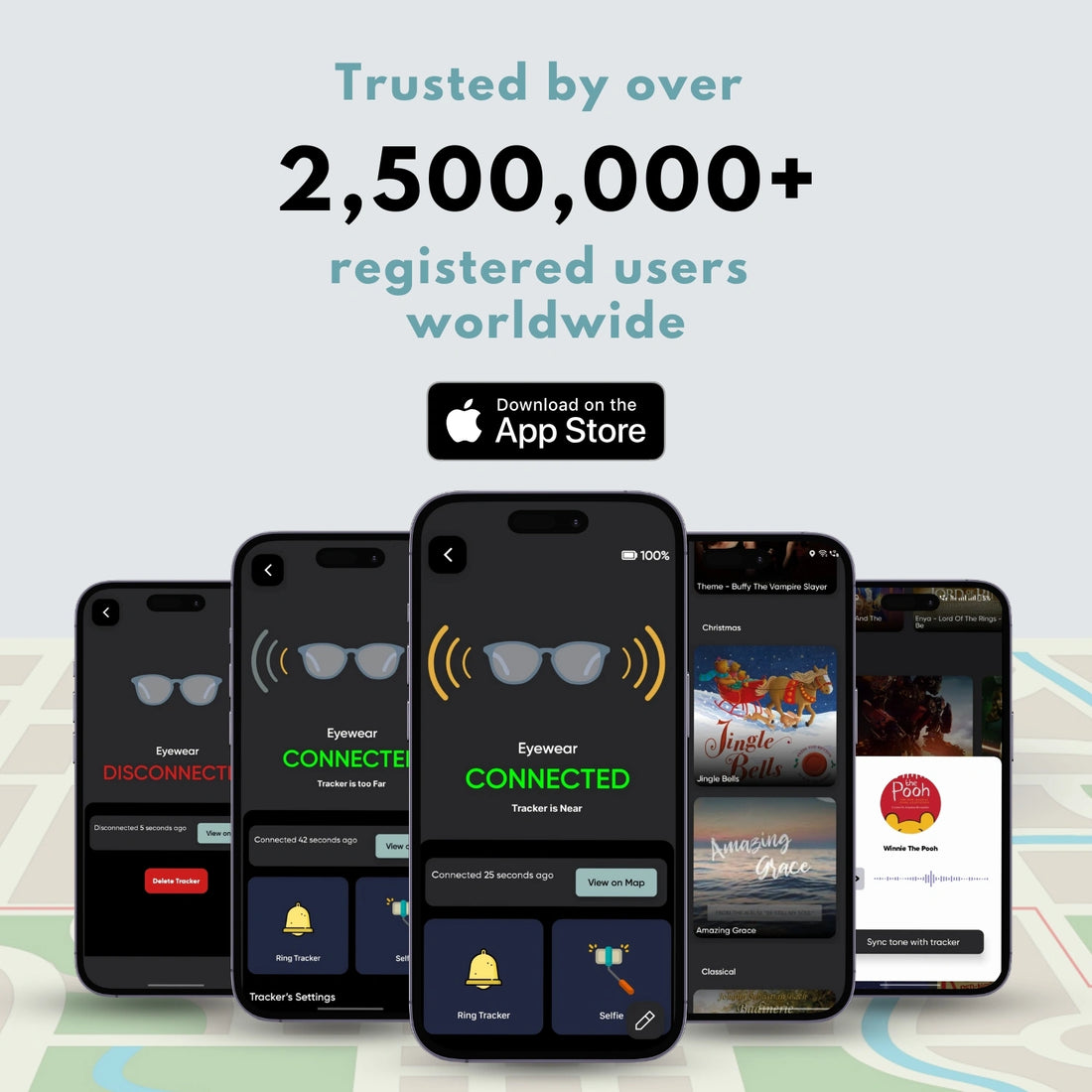 Dolphin eyewear finder for iOS - never loose your glasses.