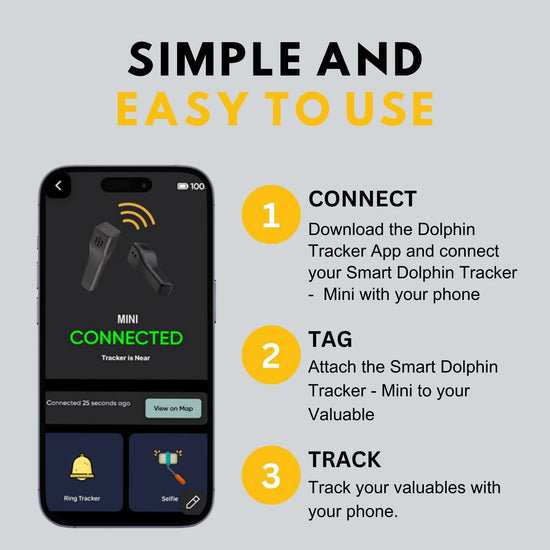 Dolphin Tracker Mini – Secure and Track Your Valuables with tag8