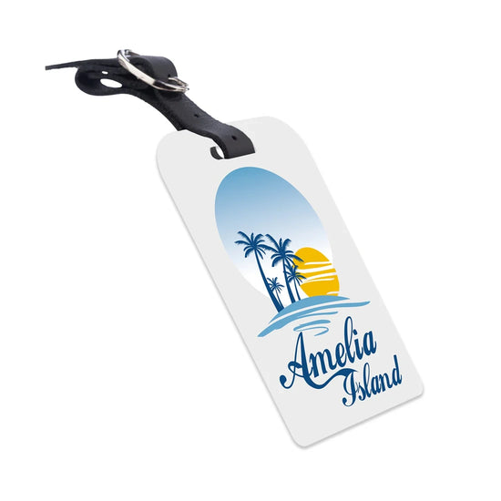 Amelia Island FL QR Bag Tag by tag8 for luggage tracking