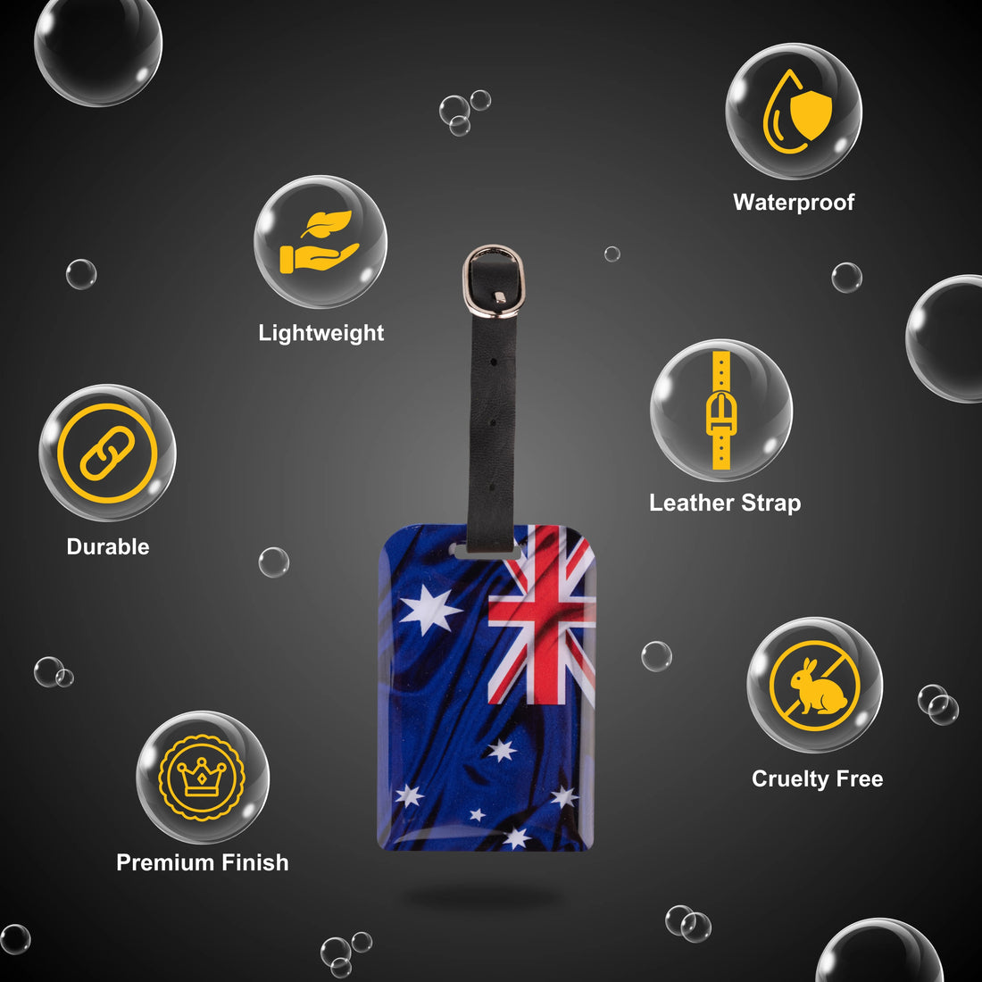 Australia QR Bag Tag by tag8 for luggage safety
