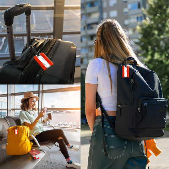 Austria QR Bag Tag by tag8 for secure luggage tracking