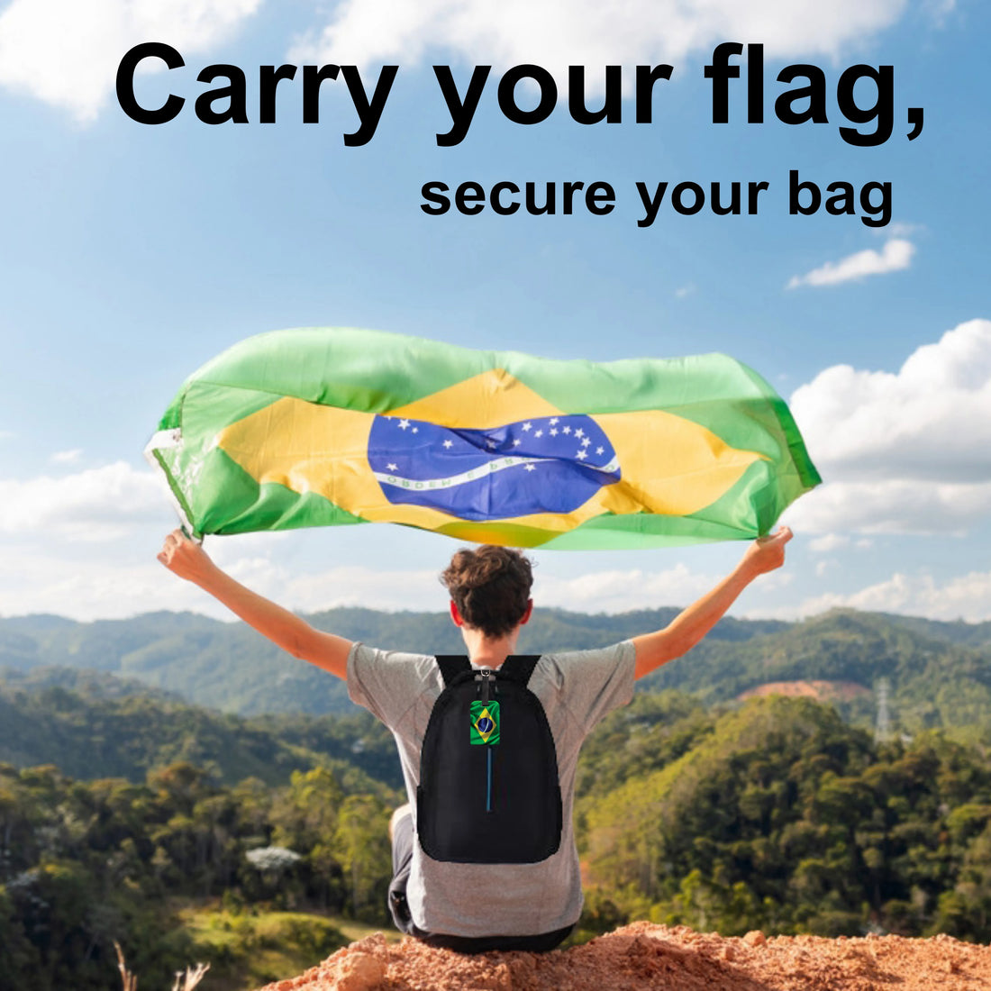 Brazil QR Bag Tag by tag8 for bag security