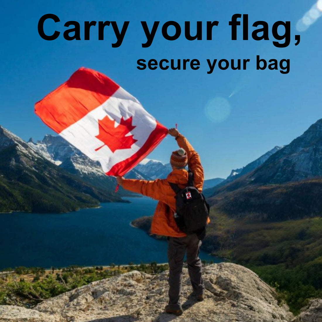 Canada QR Bag Tag by tag8 with QR code for tracking