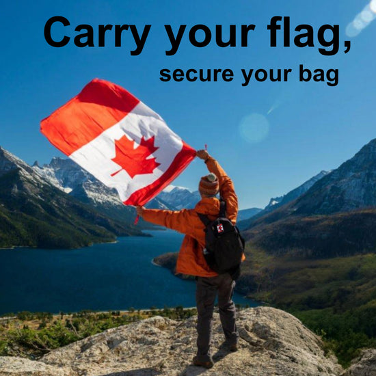 Canada QR Bag Tag by tag8 with QR code for tracking