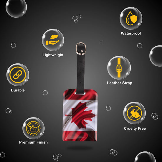 Canada QR Bag Tag by tag8 with QR code for tracking