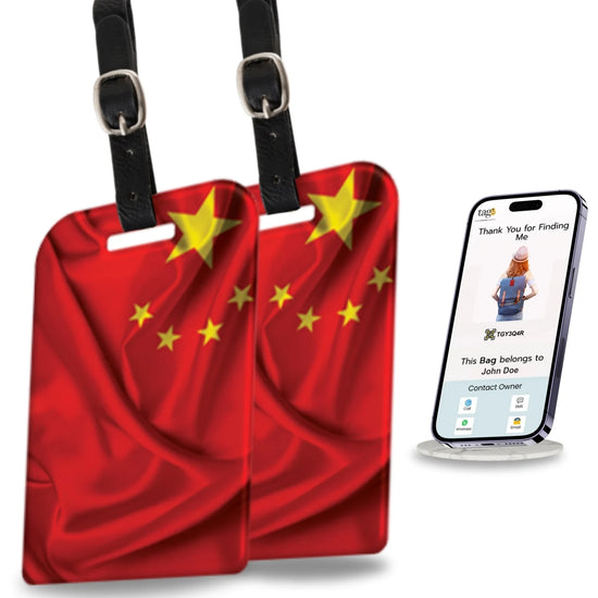 China QR Bag Tag by tag8 for secure travel tracking