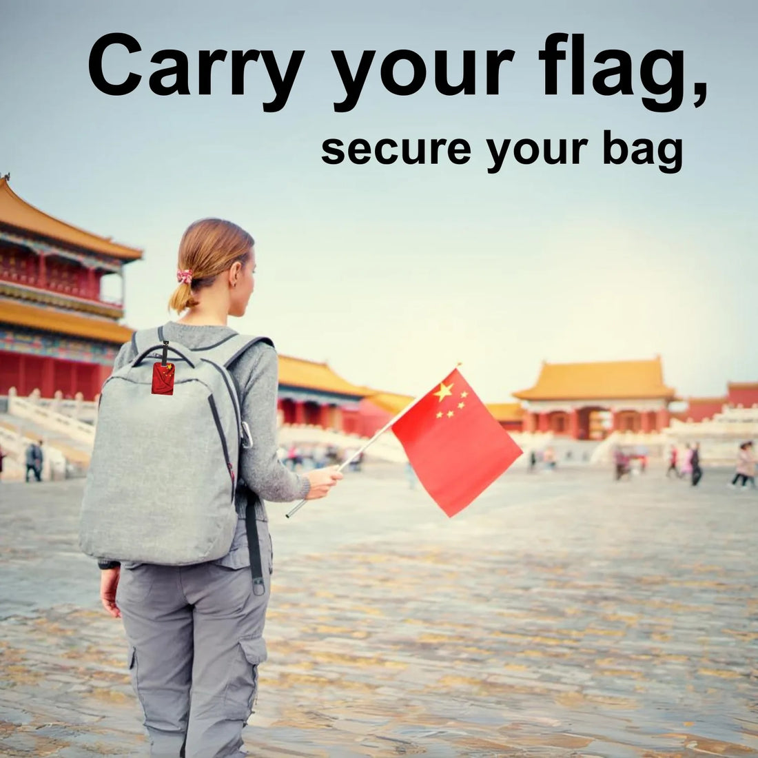 China QR Bag Tag by tag8 for secure travel tracking