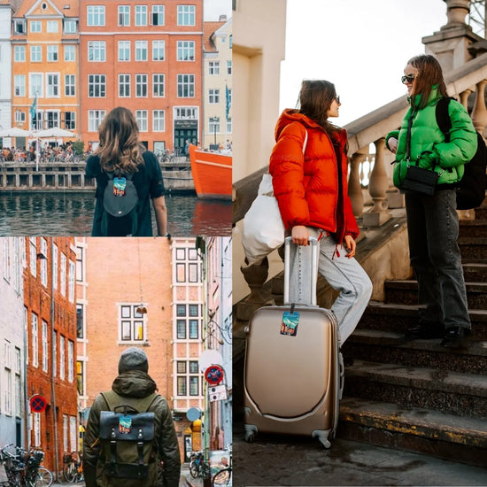 Copenhagen QR Bag Tag by tag8 for lost luggage recovery