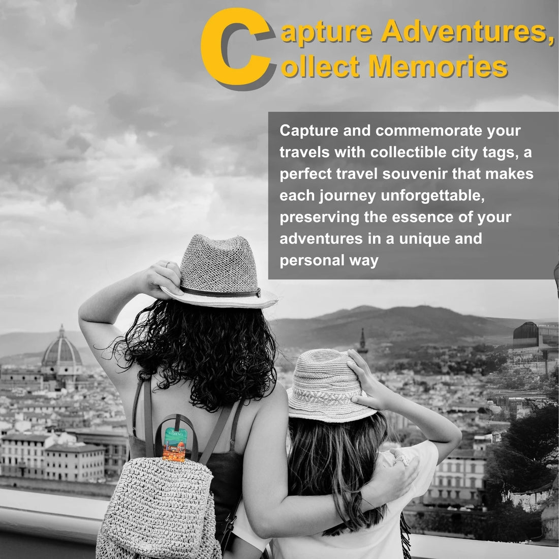 Florence QR Bag Tag by tag8 for bag tracking