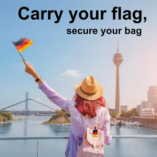 Germany QR Bag Tag by tag8 for secure luggage recovery