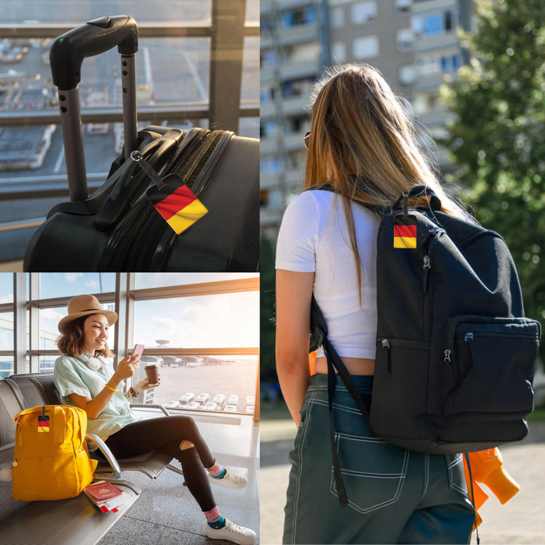 Germany QR Bag Tag by tag8 for secure luggage recovery