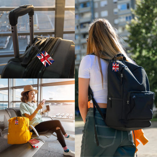 Great Britain QR Bag Tag by tag8 for secure bag tracking