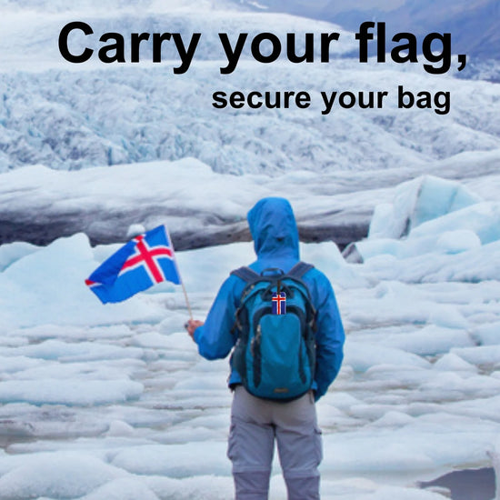 Iceland QR Bag Tag by tag8 for bag safety