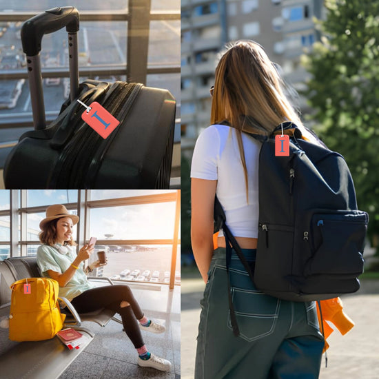 QR tag for bag with initial I