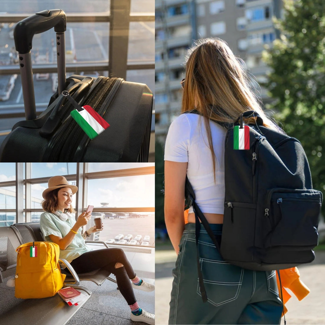 Italy QR Bag Tag by tag8 for travel security