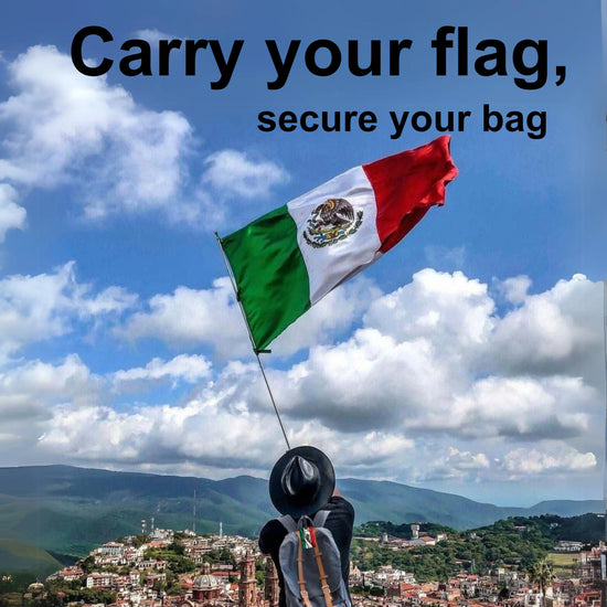 Mexico QR Bag Tag by tag8 for secure travel