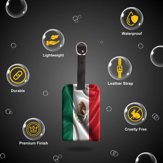 Mexico QR Bag Tag by tag8 for secure travel