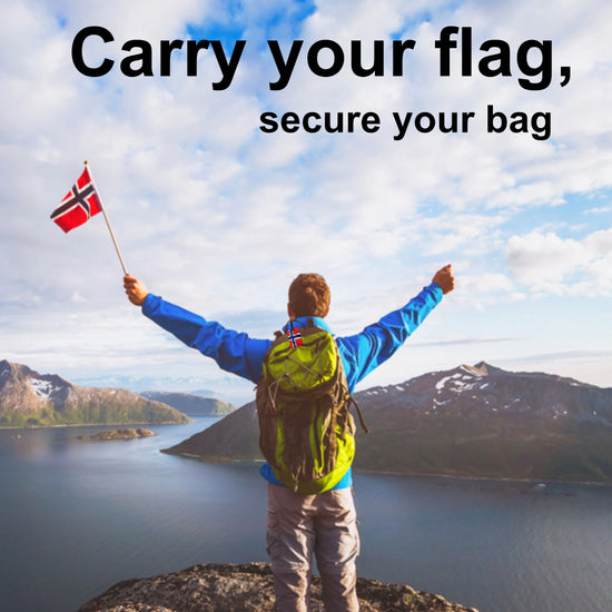 Norway QR Bag Tag by tag8 for luggage security