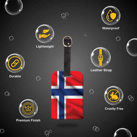 Norway QR Bag Tag by tag8 for luggage security