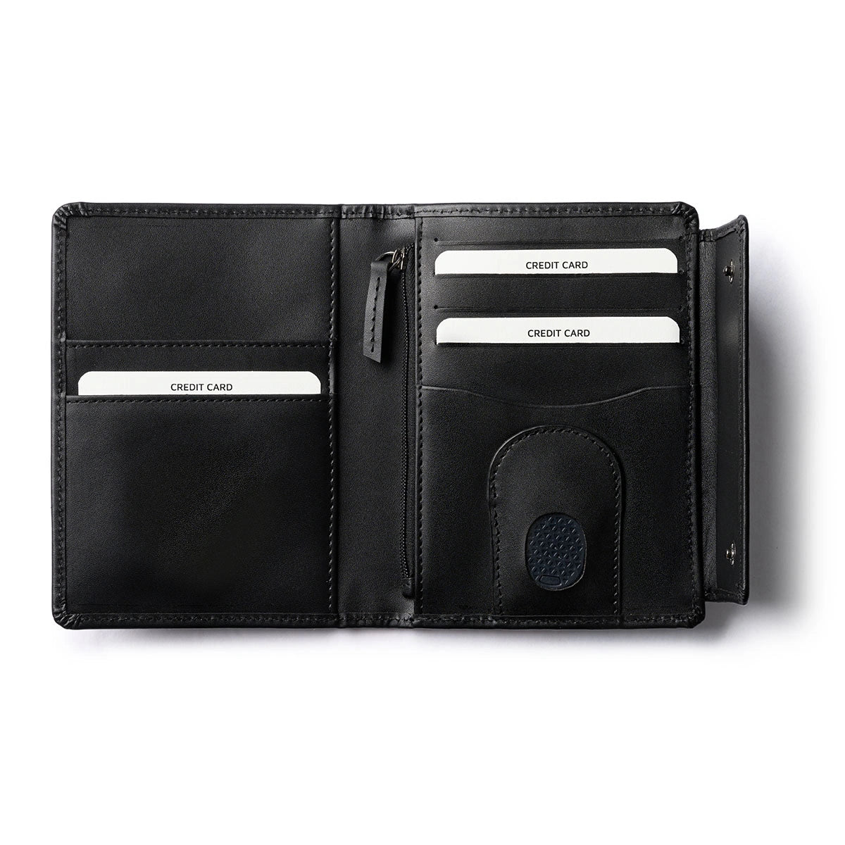 Orbit Smart Tri-Fold Passport Holder with tracker to keep travel essentials secure and easy to locate