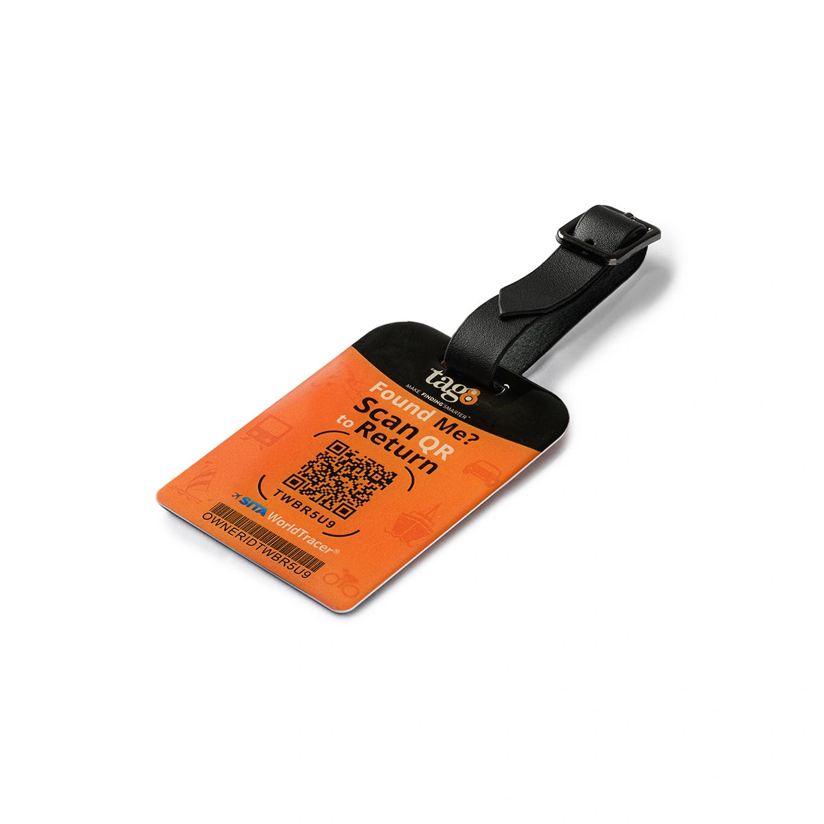 Orbit Smart Security Tag—QR smart identifier to protect and recover your luggage
