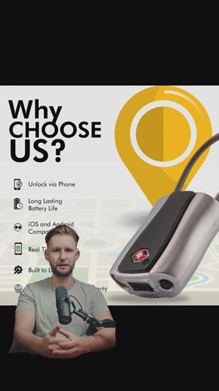 tag8 Dolphin Smart Padlock with Bluetooth tracking for secure and keyless access