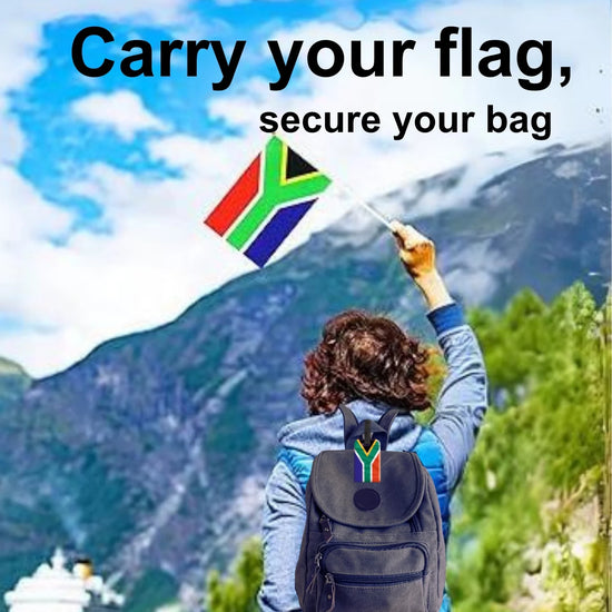 South Africa QR Bag Tag by tag8 with QR code for bag security