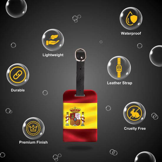 Spain QR Bag Tag by tag8 for luggage tracking