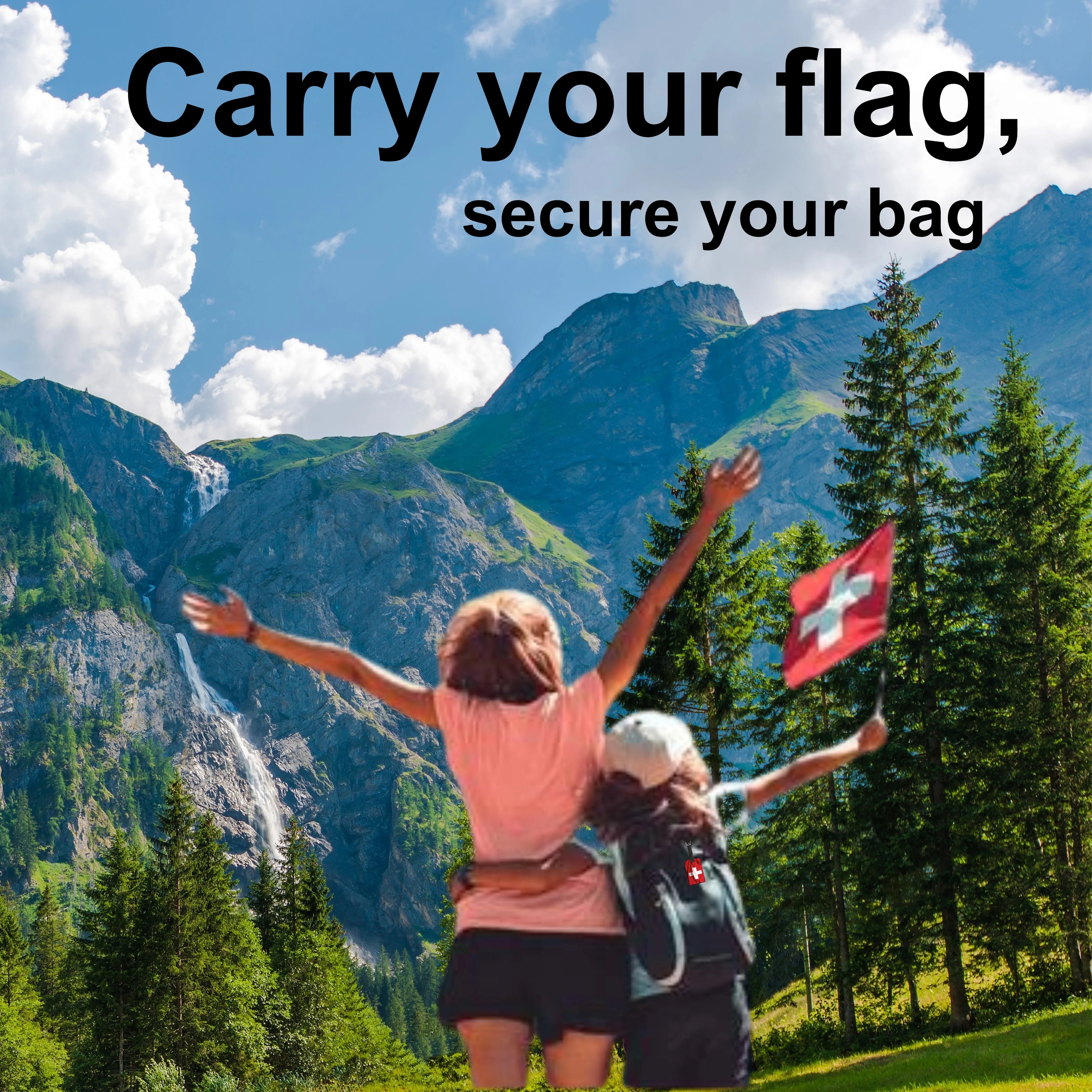 Switzerland QR Bag Tag by tag8 for bag security