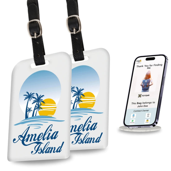 tag8 Amelia Island Tag with elegant design and smart QR code for hassle-free identification and lost & found assistance