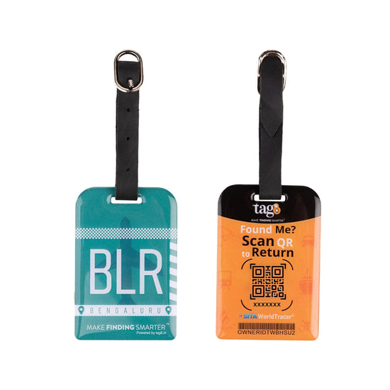 Bengaluru QR Bag Tag by tag8 for luggage tracking