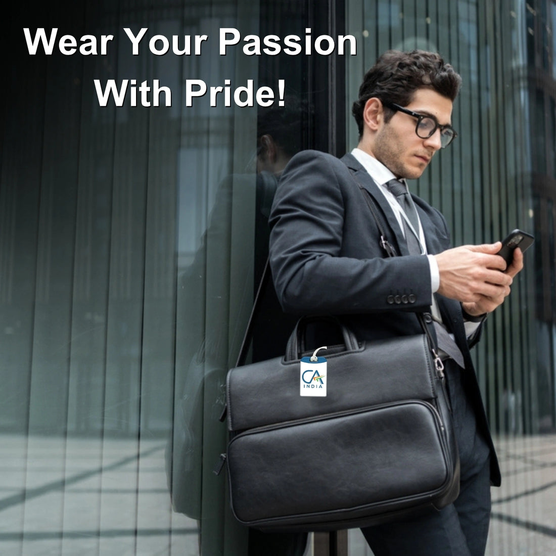 CA India smart bag tag with QR code by tag8