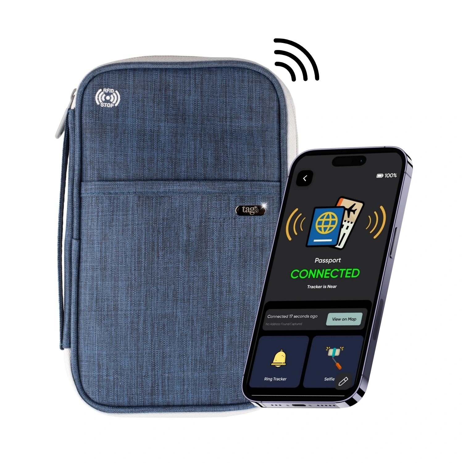 tag8 Canvas Passport Tracker Holder for durable and stylish travel organization and tracking