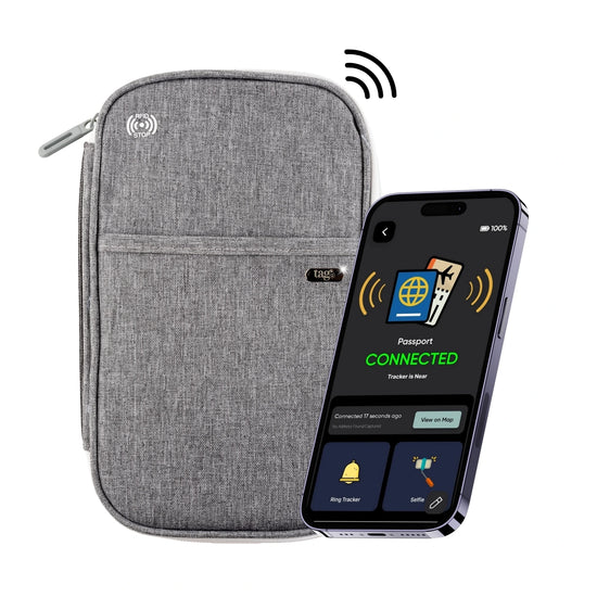 tag8 Canvas Passport Tracker Holder for durable and stylish travel organization and tracking
