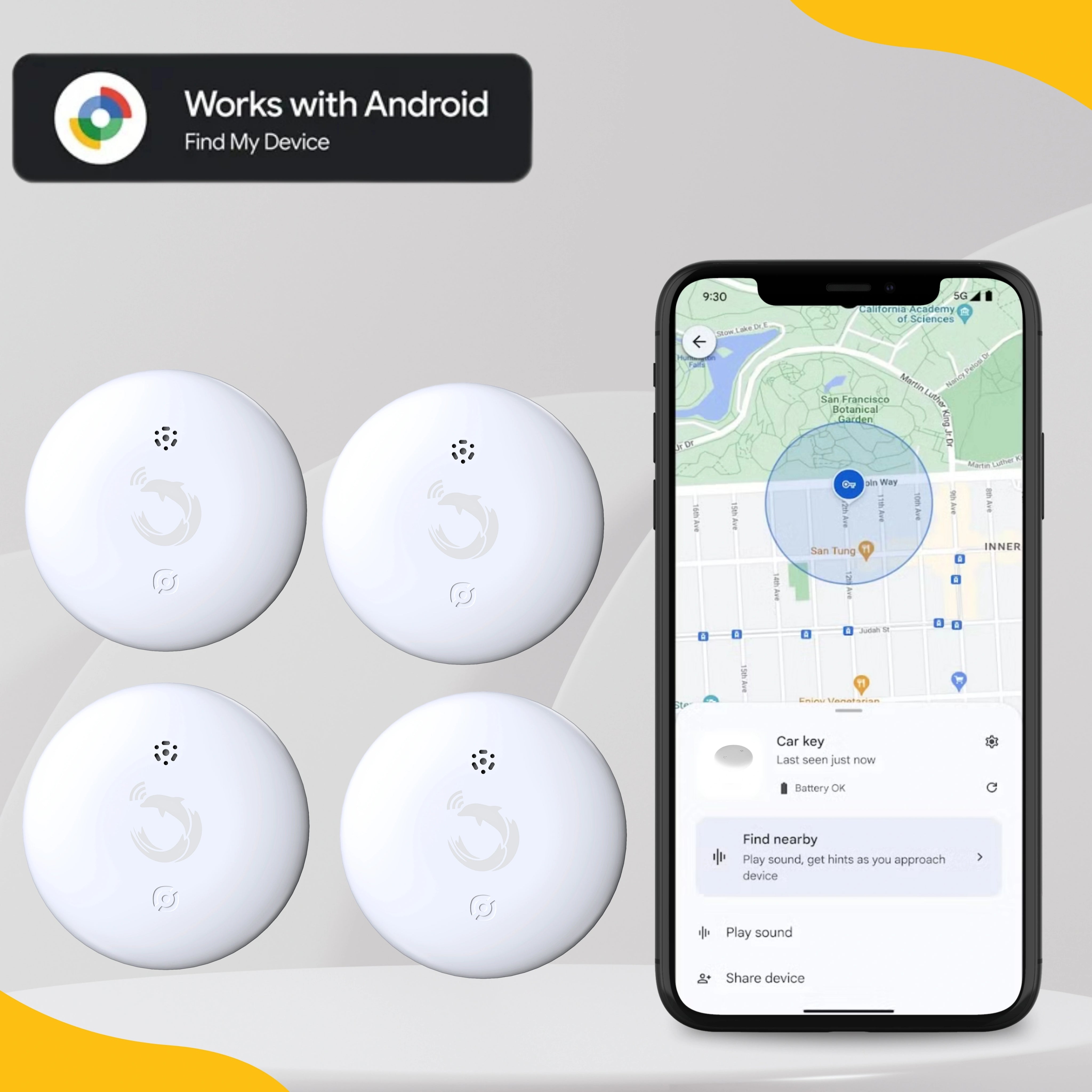 Dolphin Rex Tag with Android Find My support and Bluetooth tracking by tag8