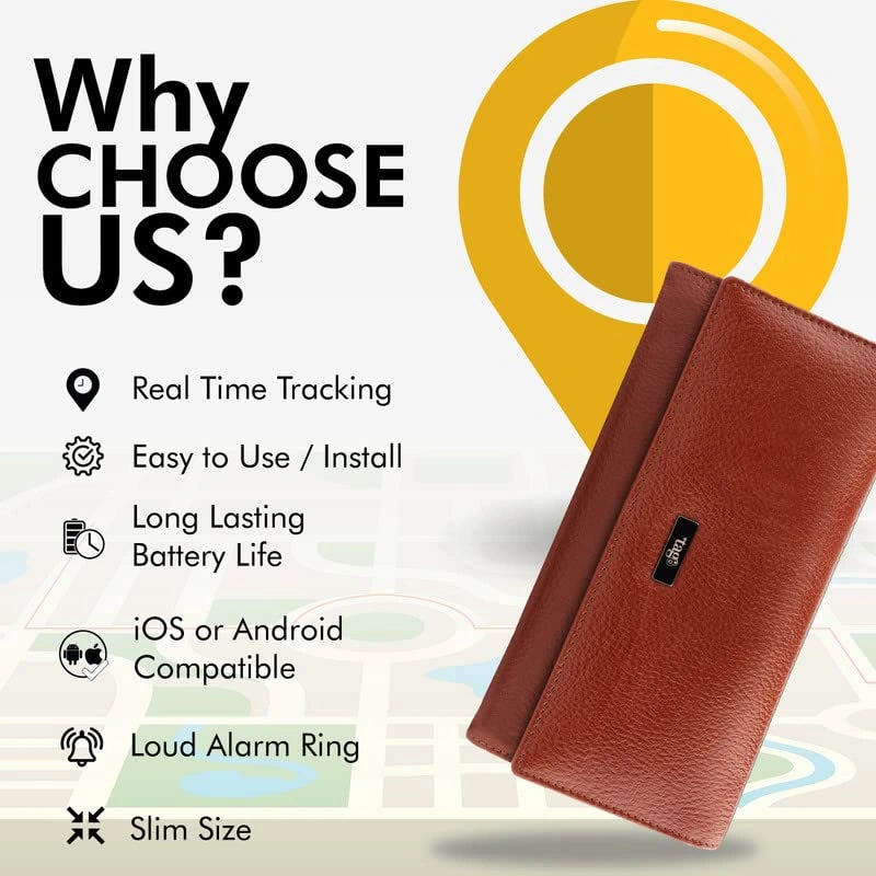 tag8 Dolphin Smart Wallet for Women with Bluetooth Tracker and RFID Protection for secure and stylish travel