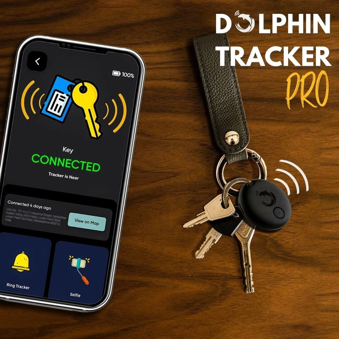 tag8 Dolphin Tracker Pack of 4 with Bluetooth tracking for easy location and security of valuables