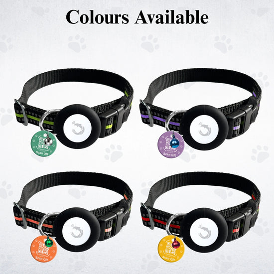Genie Track Smart Pet Collar for Android with QR code and digital ID by tag8