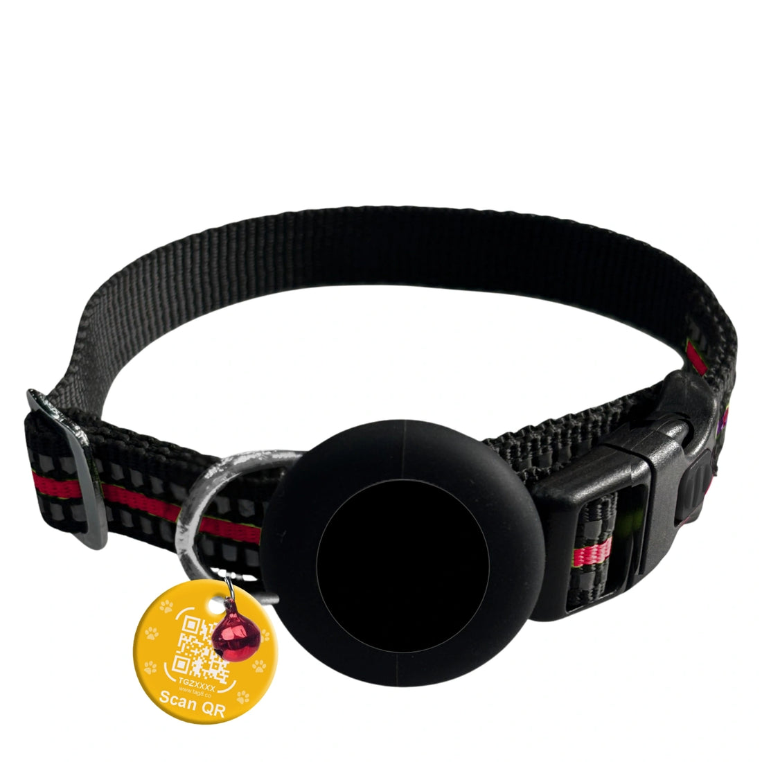 Genie Track Collar for pets with QR code and digital ID by tag8