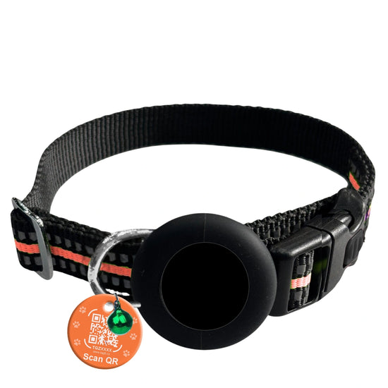 Genie Track Collar for pets with QR code and digital ID by tag8