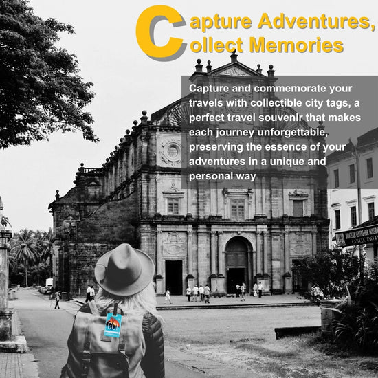 tag8 Goa Bag Tag with elegant design and smart QR code for hassle-free identification and lost & found assistance