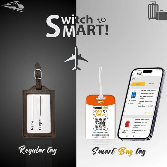 India colours AI-designed smart bag security tag with QR code by tag8