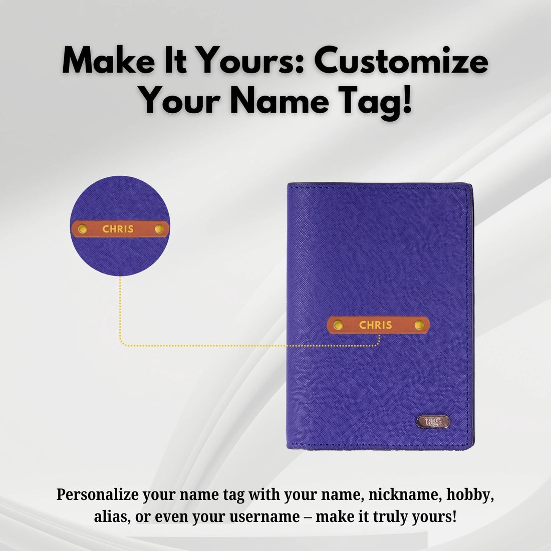 தனிப்பயனாக்கப்பட்ட பெயர் & வசீகரமான தோல் RFID மற்றும் BLE டால்பின் டிராக்கர் பாஸ்போர்ட் கவர் ஹோல்டர்