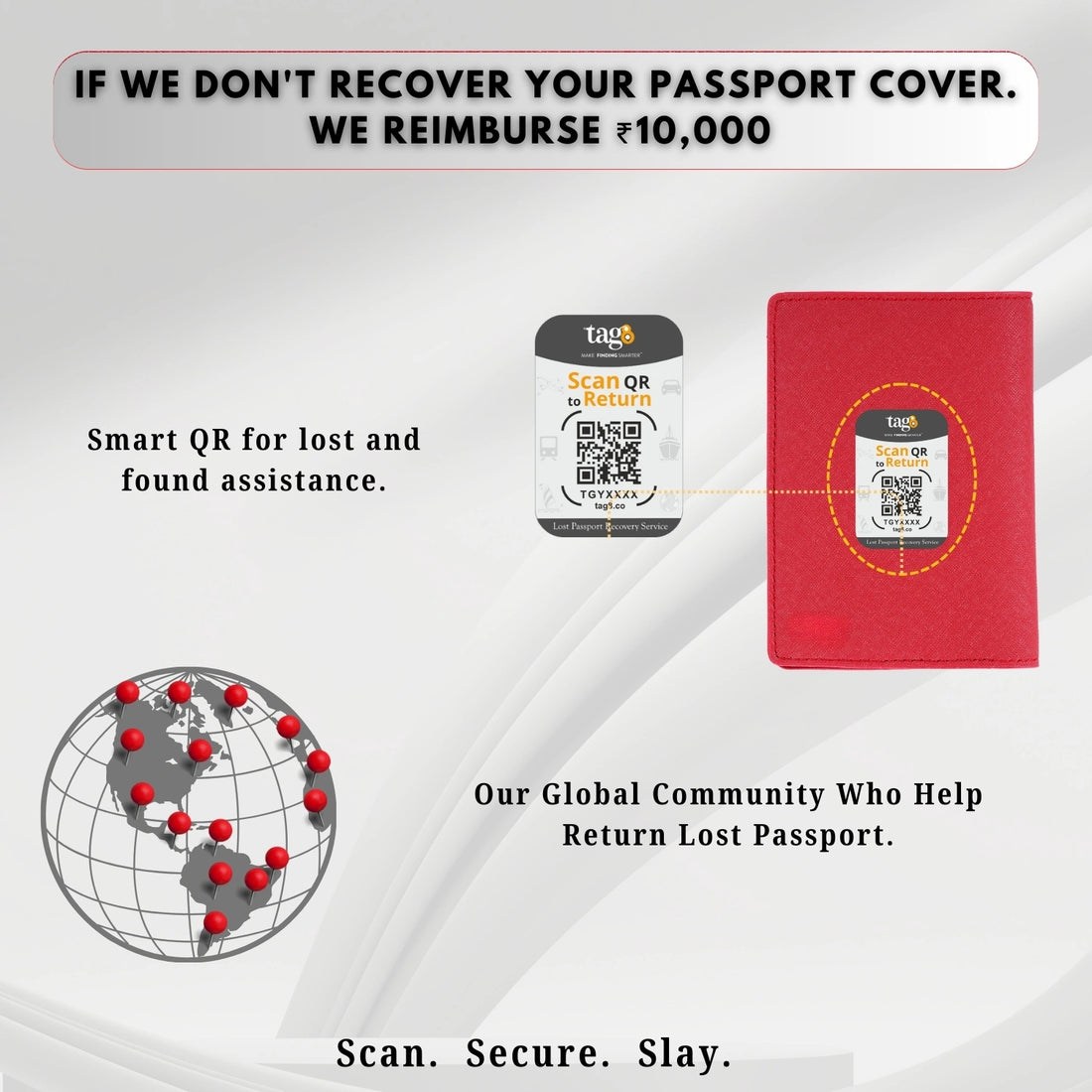 tag8 Genuine Leather Passport Case for premium quality and secure travel organization